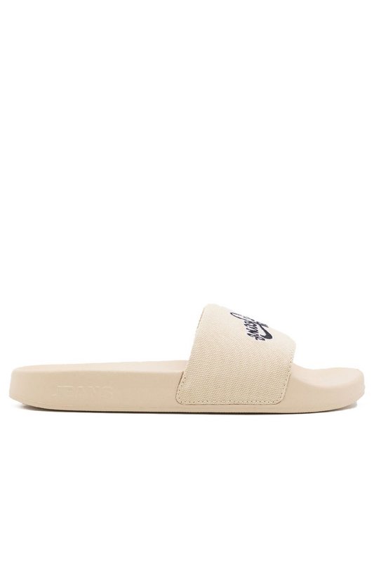 TOMMY JEANS Mules En Toile Logo Brod  -  Tommy Jeans - Femme AEF Calico 1060188