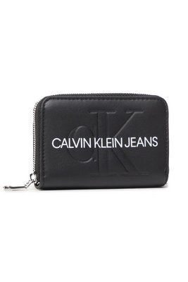 CALVIN KLEIN Porte Monnaie Logo  -  Calvin Klein - Femme 0GL Black/Metallic Logo