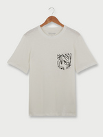 JACK AND JONES Tee-shirt 100% Coton Uni Poche Poitrine Imprime Blanc