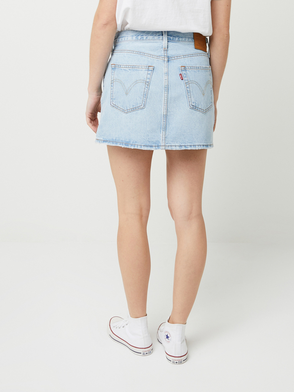 LEVI'S Mini Jupe 5 Poches Icon Skirt En Jean Dlav Bleu ciel Photo principale