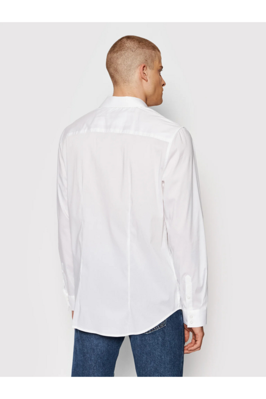 GUESS Chemise Unie Slim Fit  -  Guess Jeans - Homme G011 Pure White Photo principale