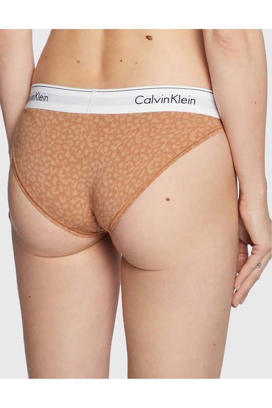 CALVIN KLEIN Culotte Strech  Motif Animalier  -  Calvin Klein - Femme 796 BROWN Photo principale