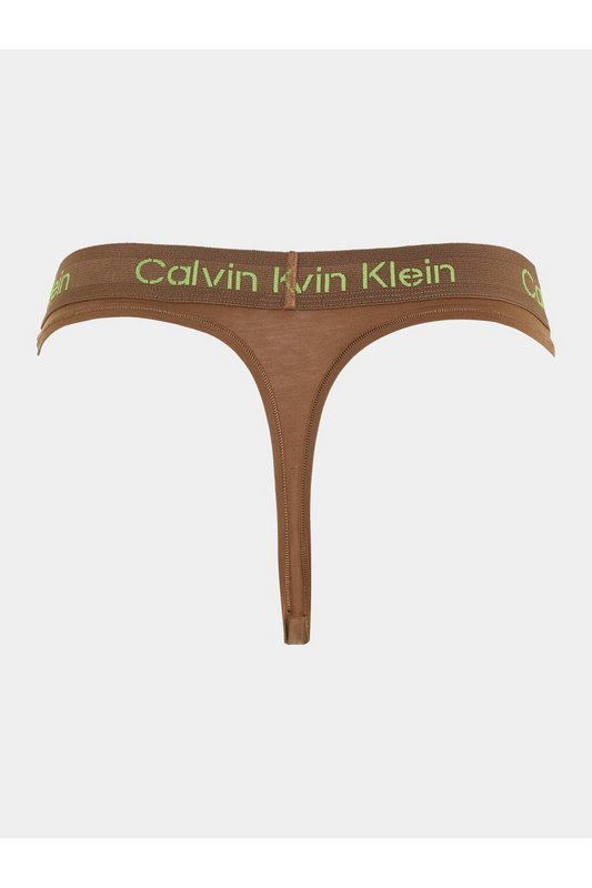 CALVIN KLEIN String Stretch  -  Calvin Klein - Femme FU9 COFFEE LIQUER/JASMINE GREEN LOGO Photo principale