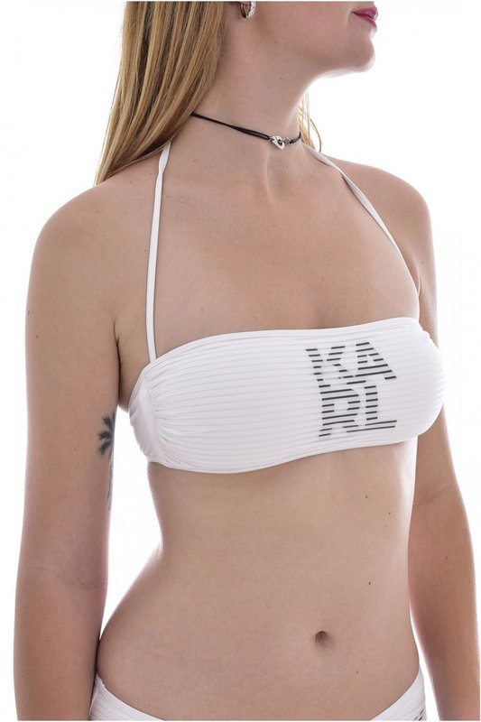 KARL LAGERFELD Bandeau Rembourr  Logo  -  Karl Lagerfeld - Femme White 1060494