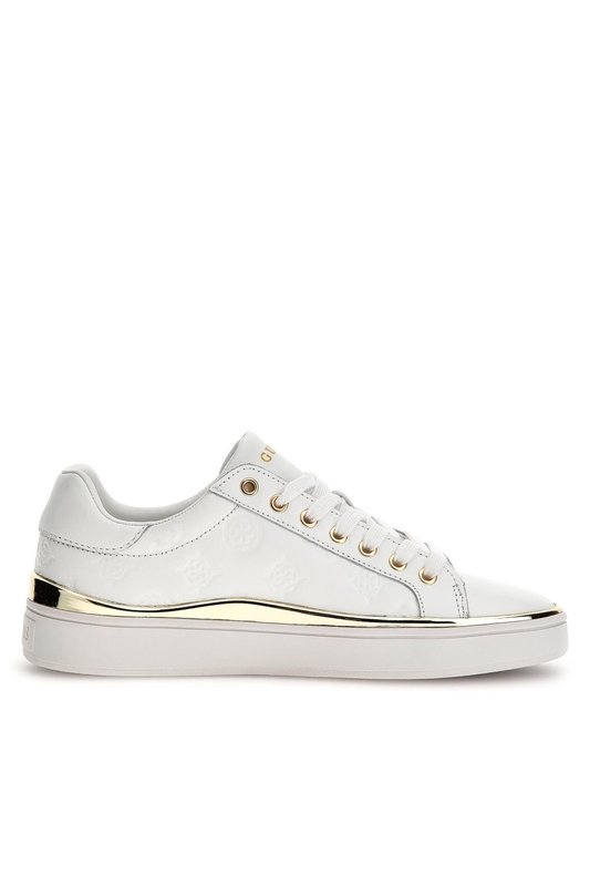 GUESS Sneakers Cuir Logo 4g  Bonny  -  Guess Jeans - Femme WHITE 1060908