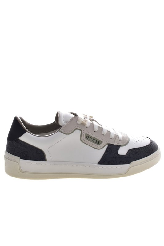 GUESS Sneakers Basses Cuir Daim  -  Guess Jeans - Homme WHITE COAL 1060912