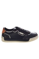 GUESS Sneakers Basses Cuir Daim  -  Guess Jeans - Homme BLACK BROWN OCRA