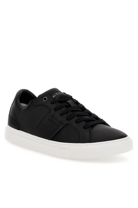 GUESS Sneakers Basses Simili Cuir  -  Guess Jeans - Homme BLACK Photo principale
