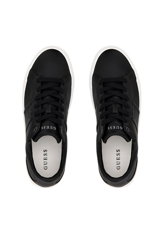 GUESS Sneakers Basses Simili Cuir  -  Guess Jeans - Homme BLACK Photo principale