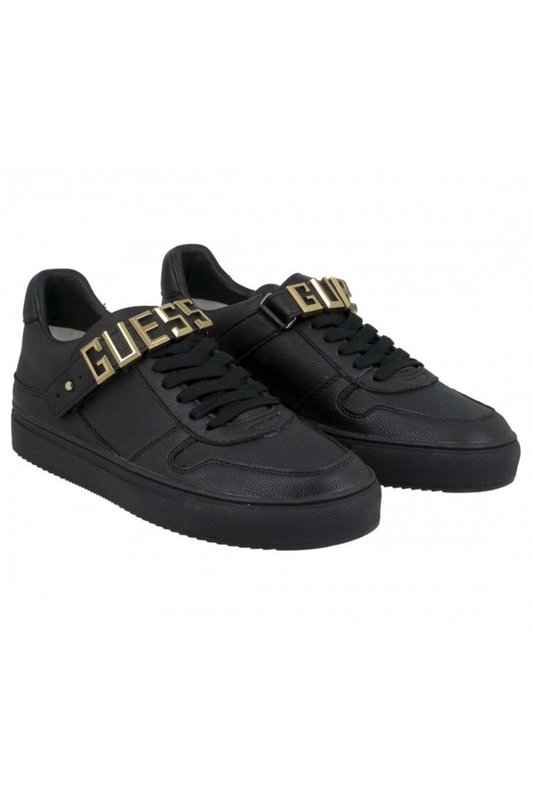 GUESS Sneakers Basses Boucle Mtal  -  Guess Jeans - Homme BLACK Photo principale