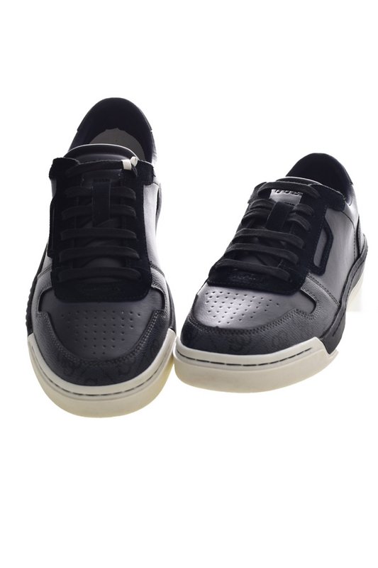 GUESS Sneakers Basses Cuir Daim  -  Guess Jeans - Homme BLACK COAL Photo principale