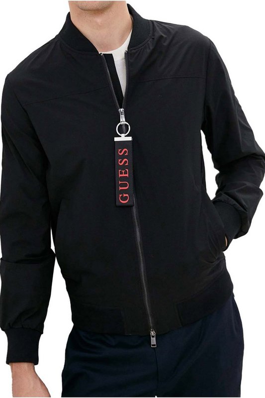 GUESS Bomber Coupe Relax  -  Guess Jeans - Homme JBLK Jet Black A996 1061002