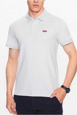 GUESS Polo Slim Fit Logo Col  -  Guess Jeans - Homme A90Y SOFT GREY