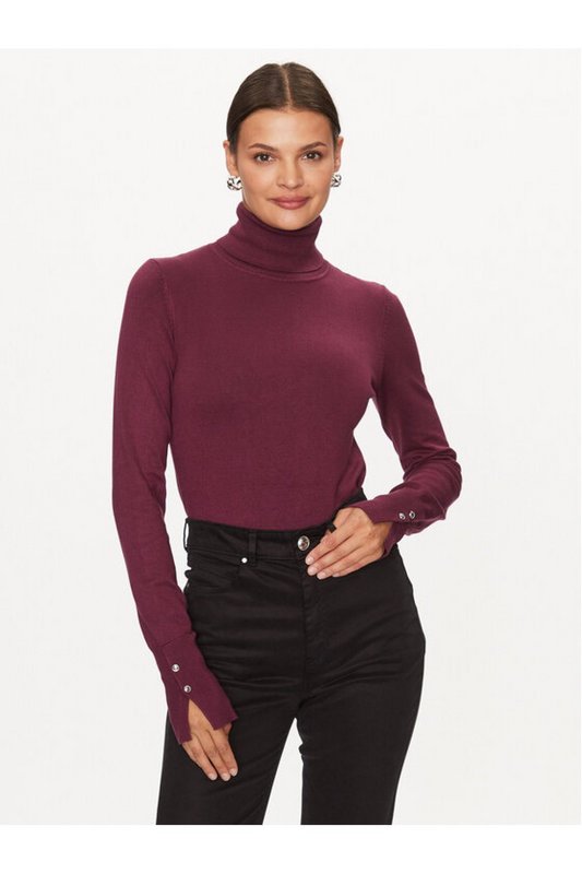 GUESS Pull Col Roul  -  Guess Jeans - Femme G4A1 BLACK CHERRY 1061683