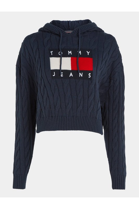 TOMMY JEANS Pull Torsad  Capuche  -  Tommy Jeans - Femme C87 Twilight Navy 1061689