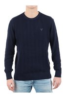 GUESS Pull Uni Coton Modal  -  Guess Jeans - Homme G7V2 SMART BLUE