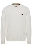 TOMMY JEANS Pull Lger En Coton Bio  -  Tommy Jeans - Homme YBH Ancient White
