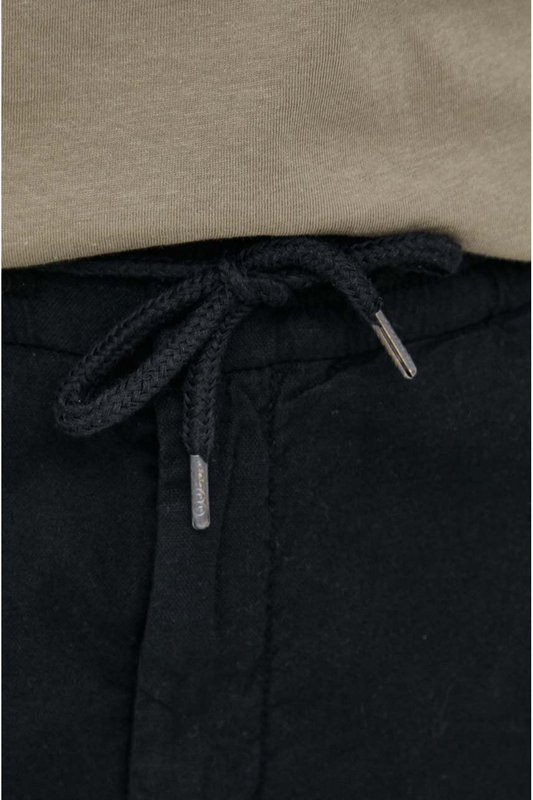 GUESS Short En Coton Et Lin  -  Guess Jeans - Homme JBLK Jet Black A996 Photo principale