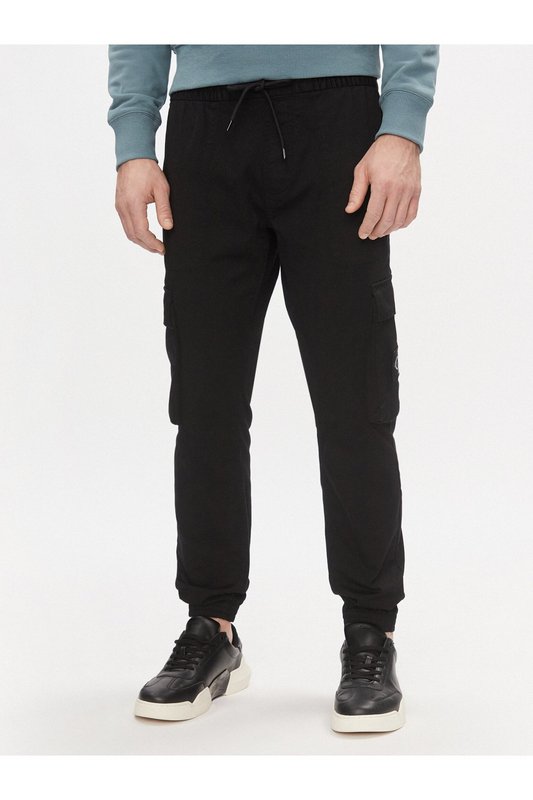 CALVIN KLEIN Pantalon Cargo Slim Fit  -  Calvin Klein - Homme BEH Ck Black Photo principale