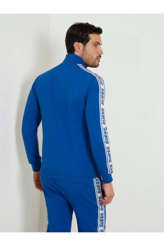 GUESS Sweat Zipp Coton Stretch  -  Guess Jeans - Homme G739 BLUE MAYA Photo principale