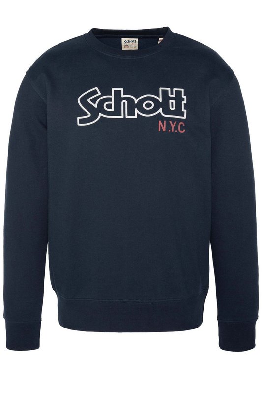 SCHOTT Sweat Iconique Vint  -  Schott - Homme NAVY 1062008