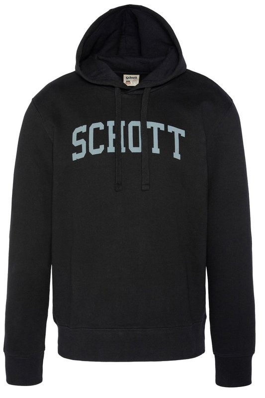 SCHOTT Sweat  Capuche Gros Logo  -  Schott - Homme BLACK 1062041