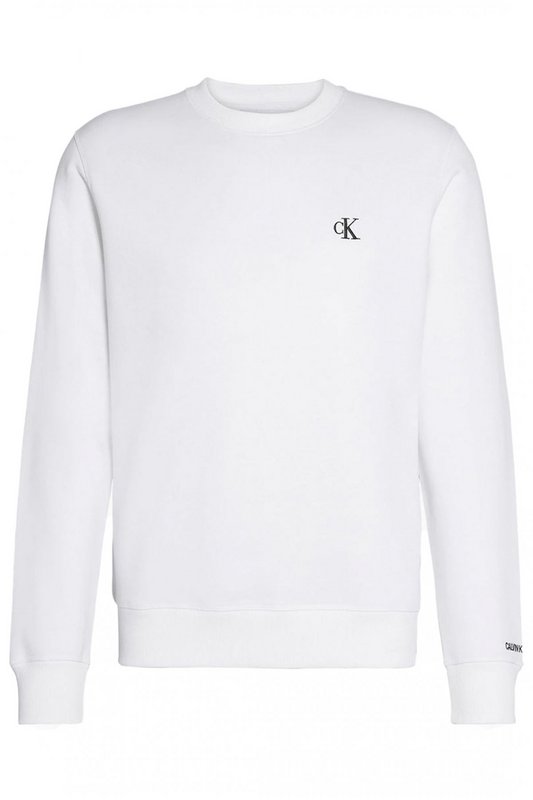 CALVIN KLEIN Sweat Molletonn Basic   -  Calvin Klein - Homme YAF BRIGHT WHITE 1062057