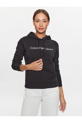 CALVIN KLEIN Sweat Capuche Iconique  -  Calvin Klein - Femme BEH Ck Black