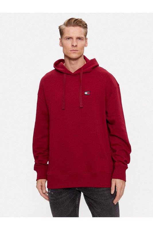 TOMMY JEANS Sweat Capuche Coupe Loose  -  Tommy Jeans - Homme XJS Rouge 1062103
