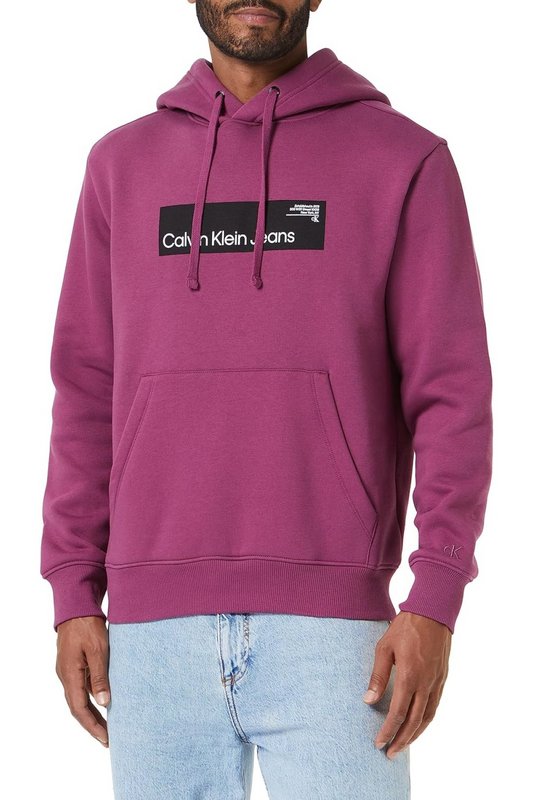 CALVIN KLEIN Sweat  Capuche Logo Print  -  Calvin Klein - Homme VAC Amaranth 1062138