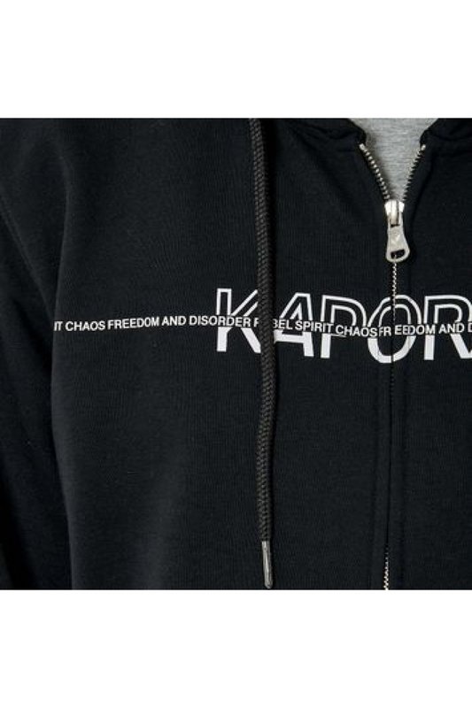 KAPORAL Sweat Capuche Zipp Gros Logo  -  Kaporal - Homme BLACK Photo principale
