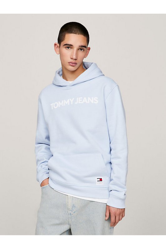 TOMMY JEANS Sweat Capuche 100% Coton  -  Tommy Jeans - Homme C1O Breezy Blue Photo principale
