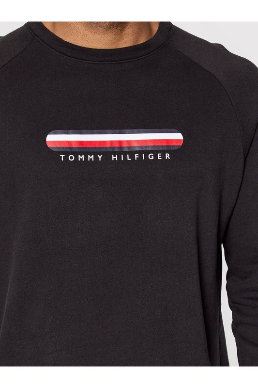 TOMMY HILFIGER Sweat Lger Logo Print  -  Tommy Hilfiger - Homme BDS Black Photo principale