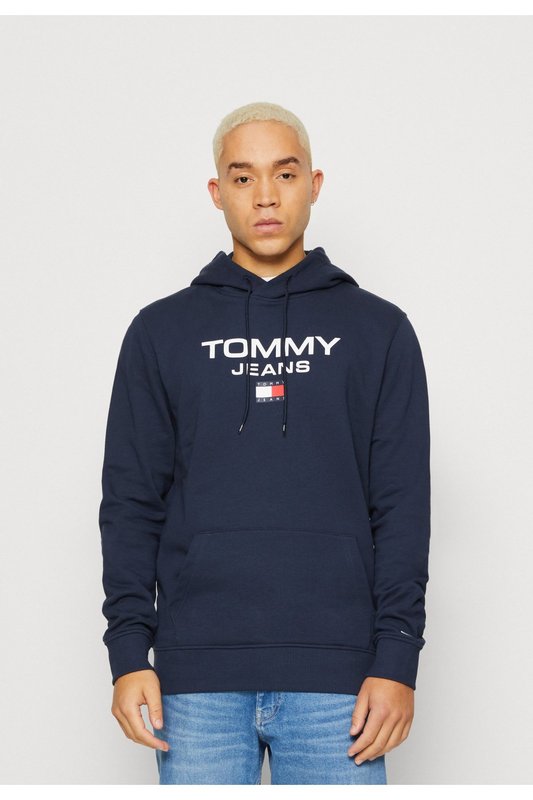 TOMMY JEANS Sweat Capuche Print Gros Logo   -  Tommy Jeans - Homme C87 TWILIGHT NAVY Photo principale