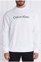 CALVIN KLEIN Sweat Coton Logo Relief  -  Calvin Klein - Homme YAF Bright White
