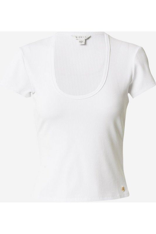 GUESS Top Cotel Stretch  -  Guess Jeans - Femme G011 Pure White Photo principale