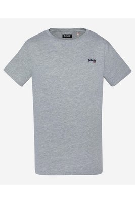 SCHOTT Tshirt Coton Logo Brod  -  Schott - Homme HEAT.GREY