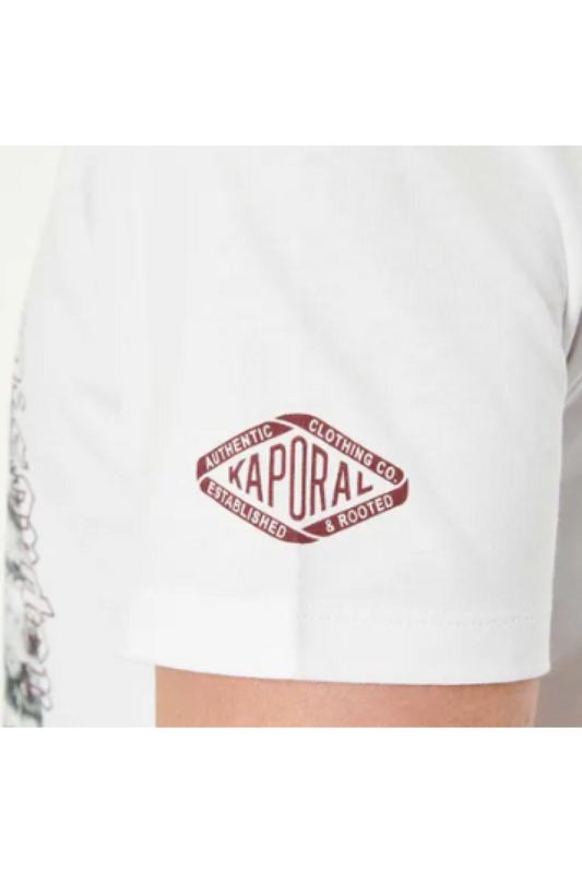 KAPORAL Tshirt Regualr Coton Imprim Biker  -  Kaporal - Homme WHITE Photo principale