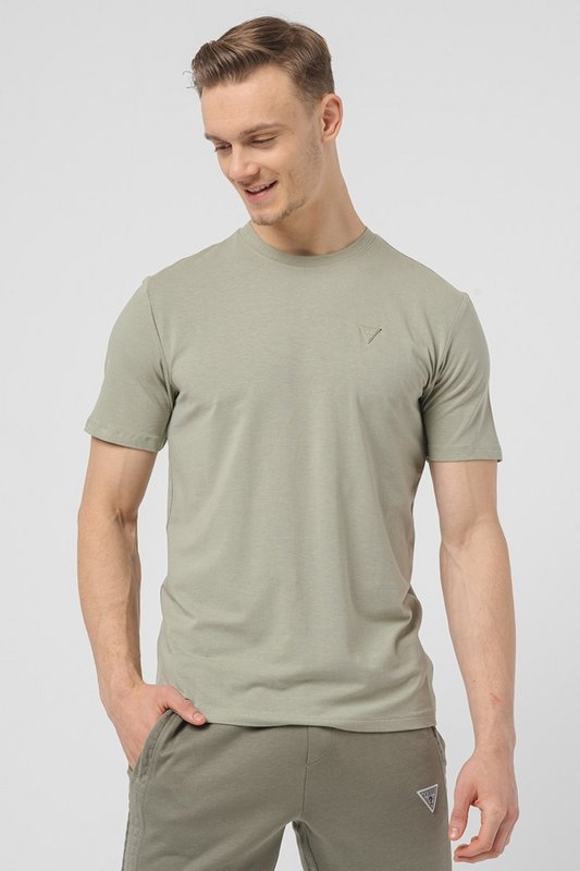 GUESS T - Shirt Logo Patch  -  Guess Jeans - Homme A810 GREEN BALSAM 1062432