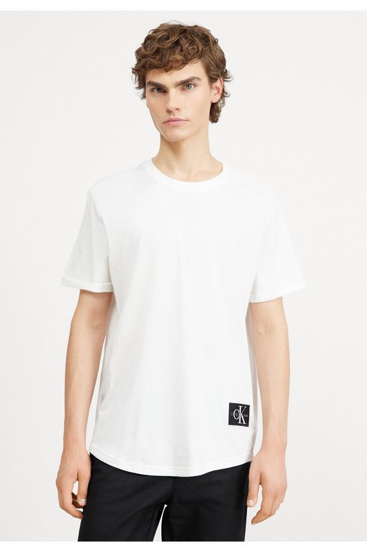 CALVIN KLEIN Tshirt Regular Fit Patch Ck  -  Calvin Klein - Homme YAF Bright White 1062435