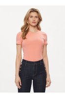 GUESS Tshirt Uni Stretch  -  Guess Jeans - Femme G6S1 PEACH CORAL
