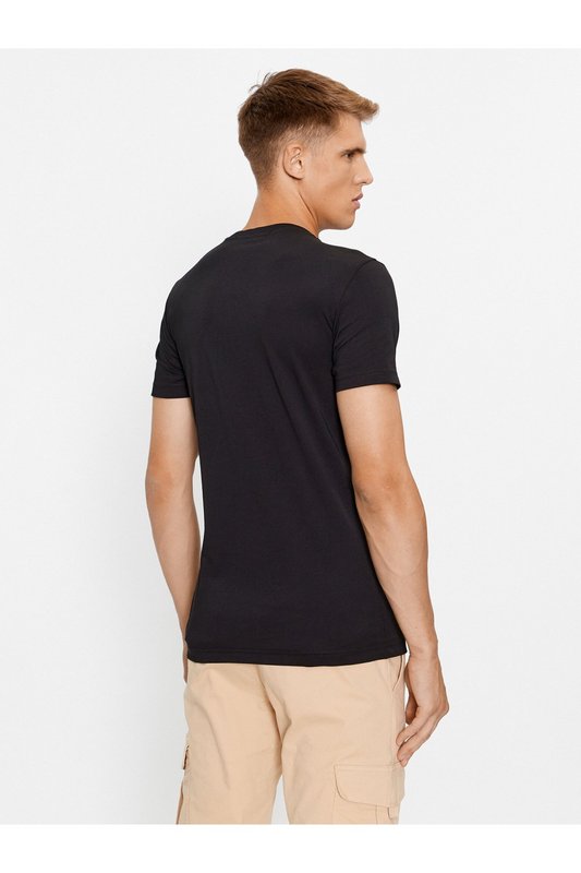 CALVIN KLEIN Tshirt Slim 100% Coton  -  Calvin Klein - Homme BEH Ck Black Photo principale