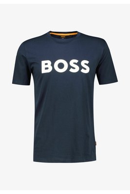 HUGO BOSS Tshirt Regular Print Logo  -  Hugo Boss - Homme 413 Navy