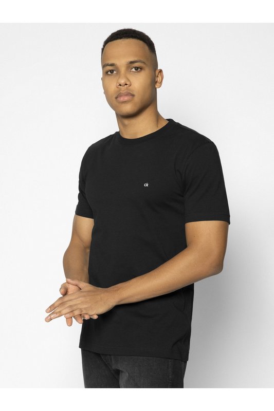 CALVIN KLEIN Tshirt Basique 100%coton  -  Calvin Klein - Homme BEH Ck Black 1062565