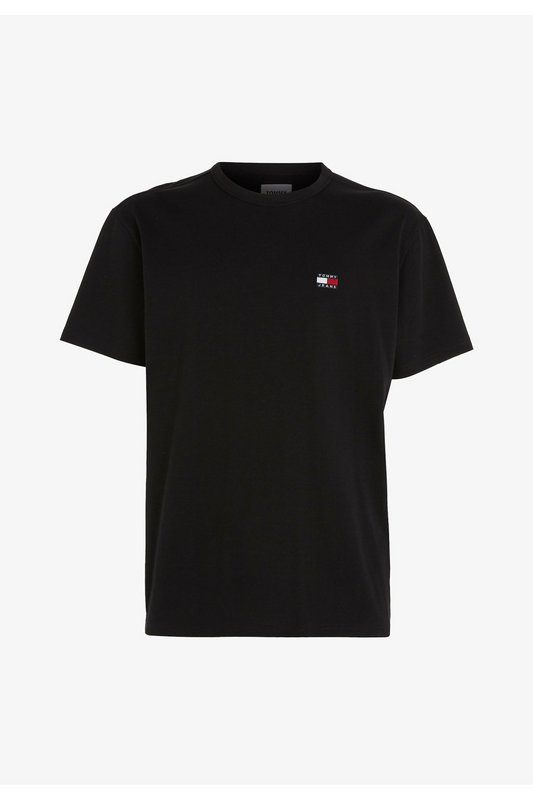 TOMMY JEANS Tshirt Coton Basique Patch Logo  -  Tommy Jeans - Homme BDS Black 1062578
