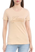 GUESS Tshirt Coton Logo 3d  -  Guess Jeans - Femme A60N SANDY PEACH