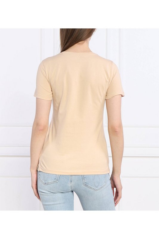 GUESS Tshirt Coton Logo 3d  -  Guess Jeans - Femme A60N SANDY PEACH Photo principale