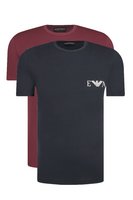 EMPORIO ARMANI Bipack Tshirts Coton Stretch  -  Emporio Armani - Homme 57336 Marine/Borgogna