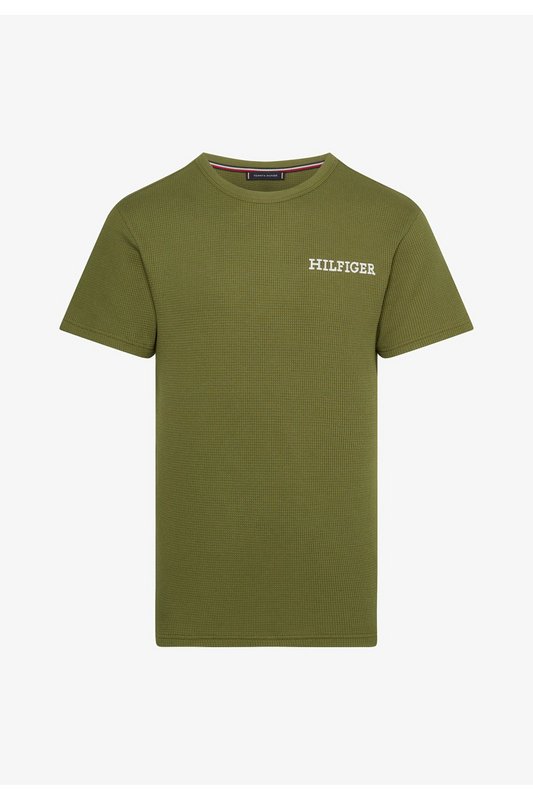 TOMMY HILFIGER Tshirt Coton Textur  -  Tommy Hilfiger - Homme MS2 Putting Green Photo principale