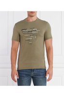 GUESS Tshirt Slim Fit  Logo Print  -  Guess Jeans - Homme G8K2 DESERT GREEN